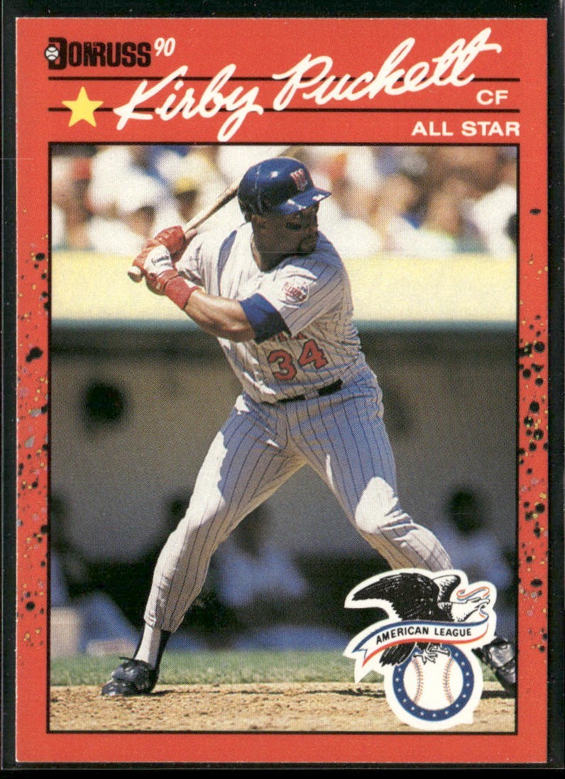 Kirby Puckett Player Lot Bundle 10 Different Baseball Cards KP002 Twins back