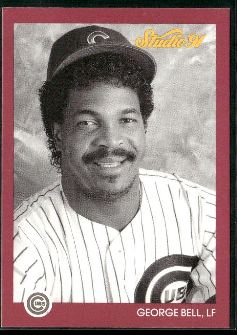 George Bell Player Lot Bundle 10 Different Baseball Cards GB001 Cubs back