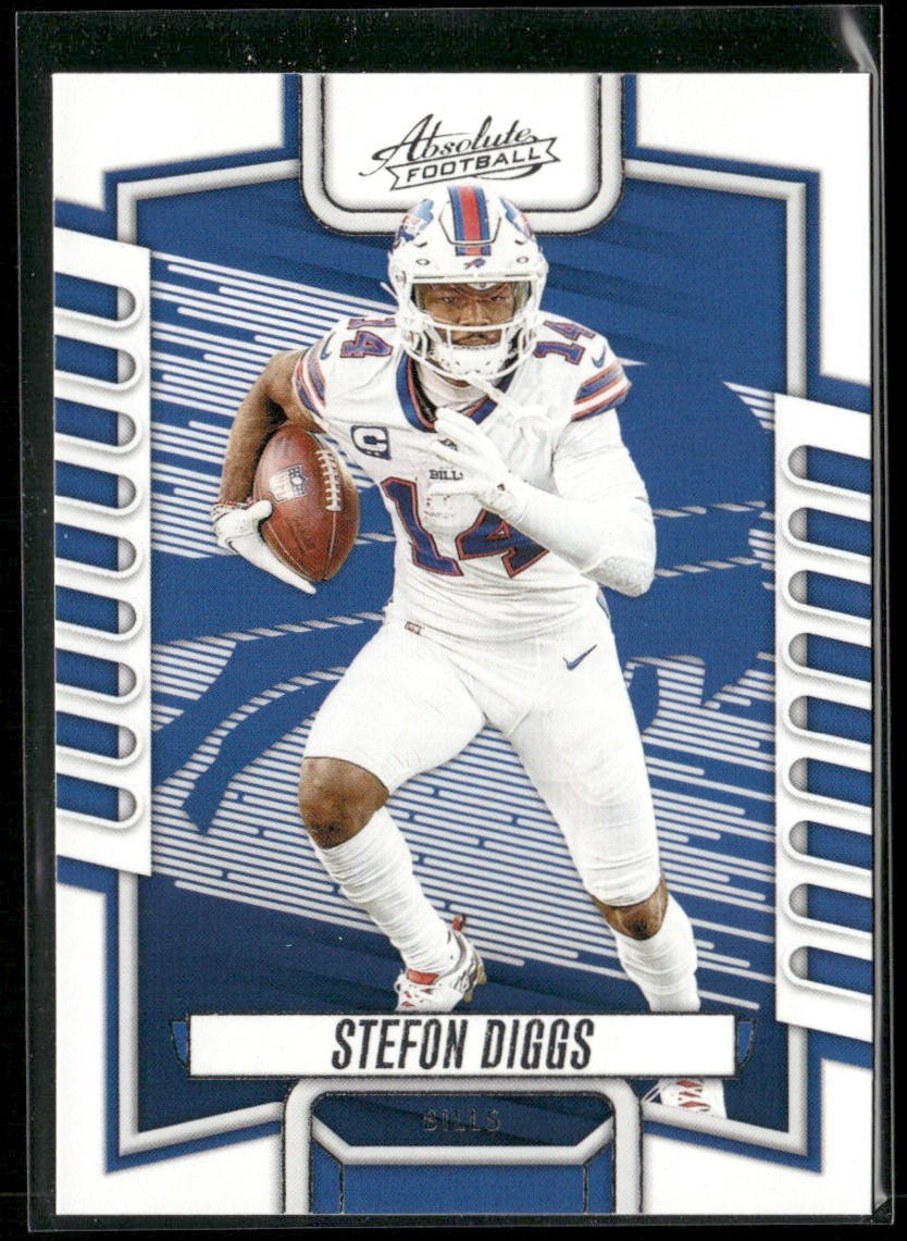 Stefon Diggs Player Lot Bundle 10 Different Football Cards SD001 Bills Vikings back