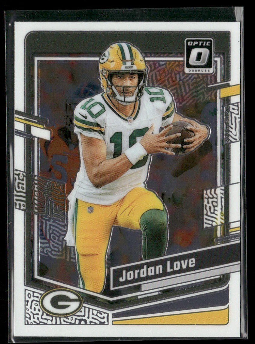 Jordan Love Player Lot Bundle 10 Different Football Cards JL002 Packers back