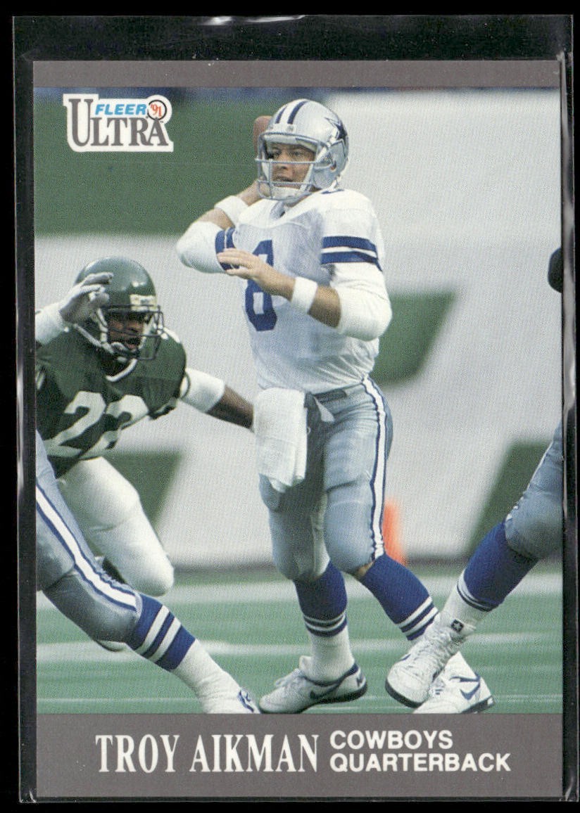Troy Aikman Player Lot Bundle 10 Different Football Cards TA009 Cowboys back
