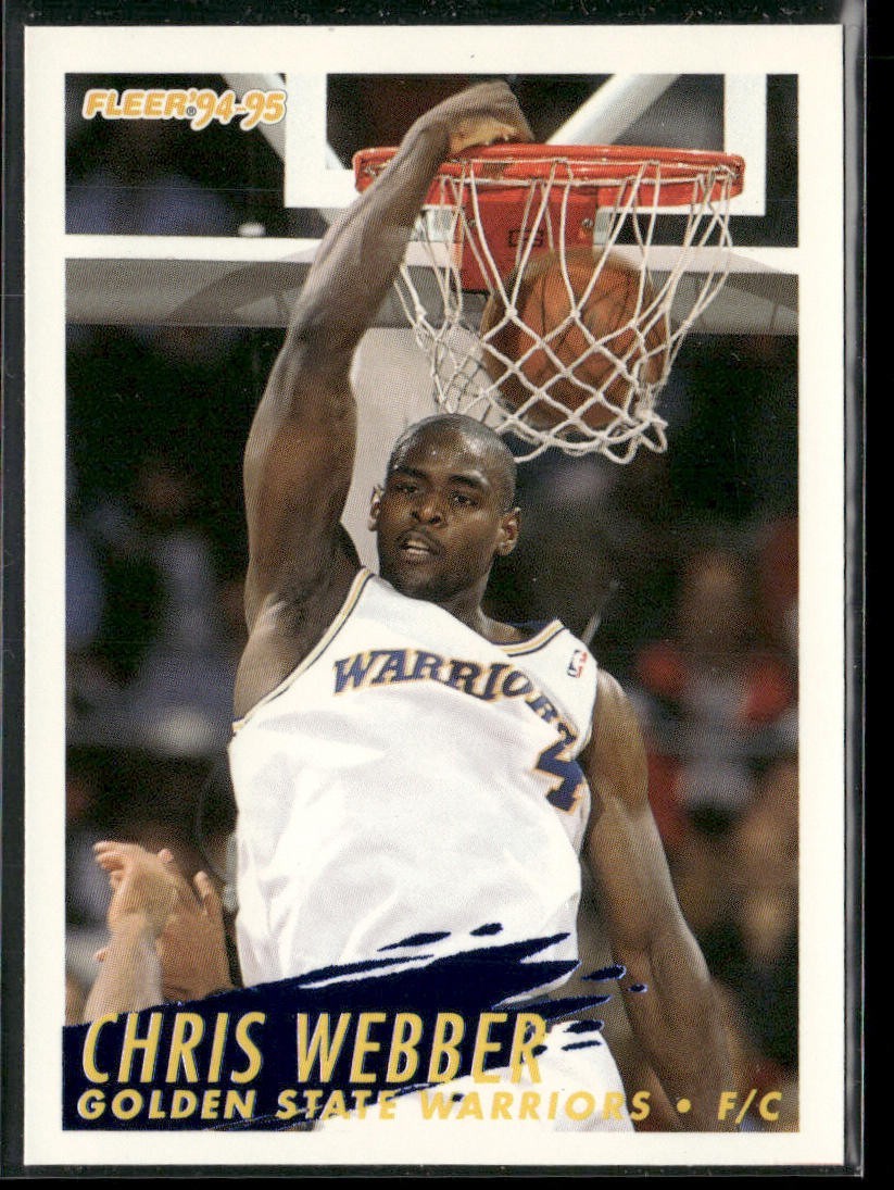 Chris Webber Player Lot Bundle 10 Basketball Cards CW004 Warriors 2 RC back