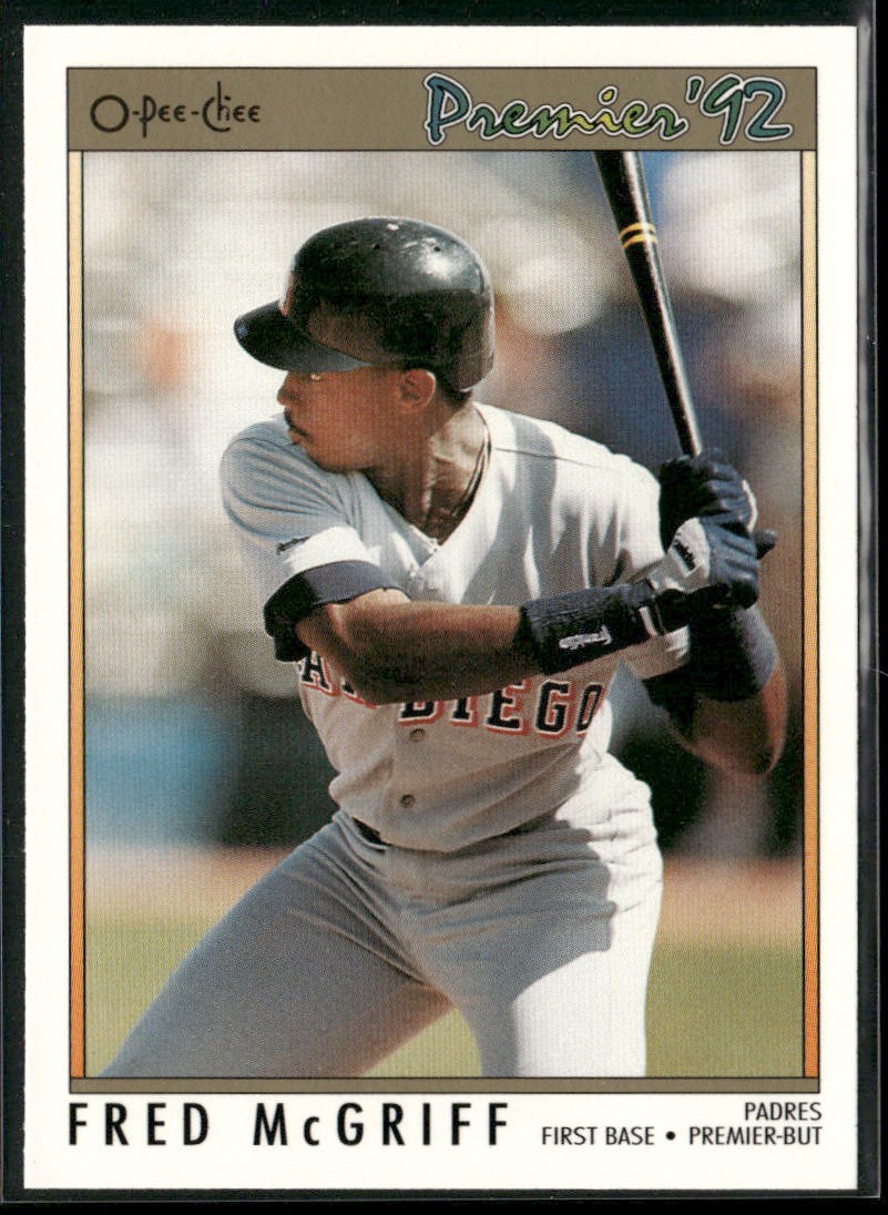 Fred McGriff Player Lot Bundle 10 Different Baseball Cards FM001 Blue Jays back