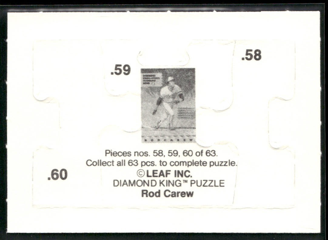 Puzzle Piece Lot Bundle 10 Different Baseball Cards P009 back