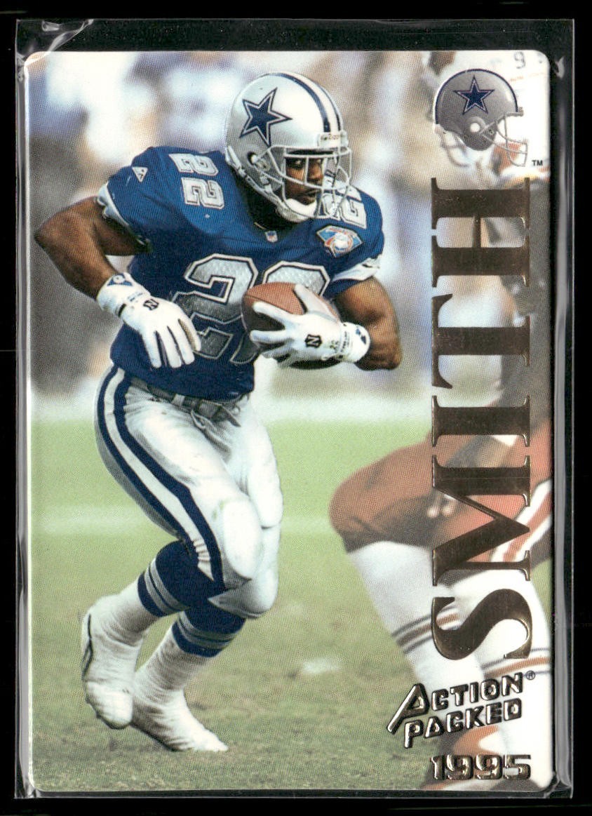 Emmitt Smith Player Lot Bundle 10 Different Football Cards ES005 Cowboys back