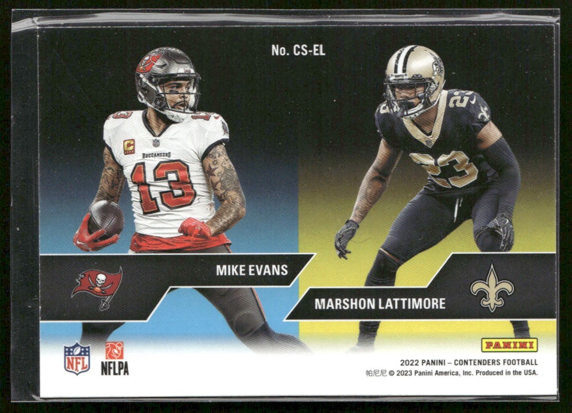 Mike Evans Player Lot Bundle 10 Different Football Cards ME001 Buccaneers back