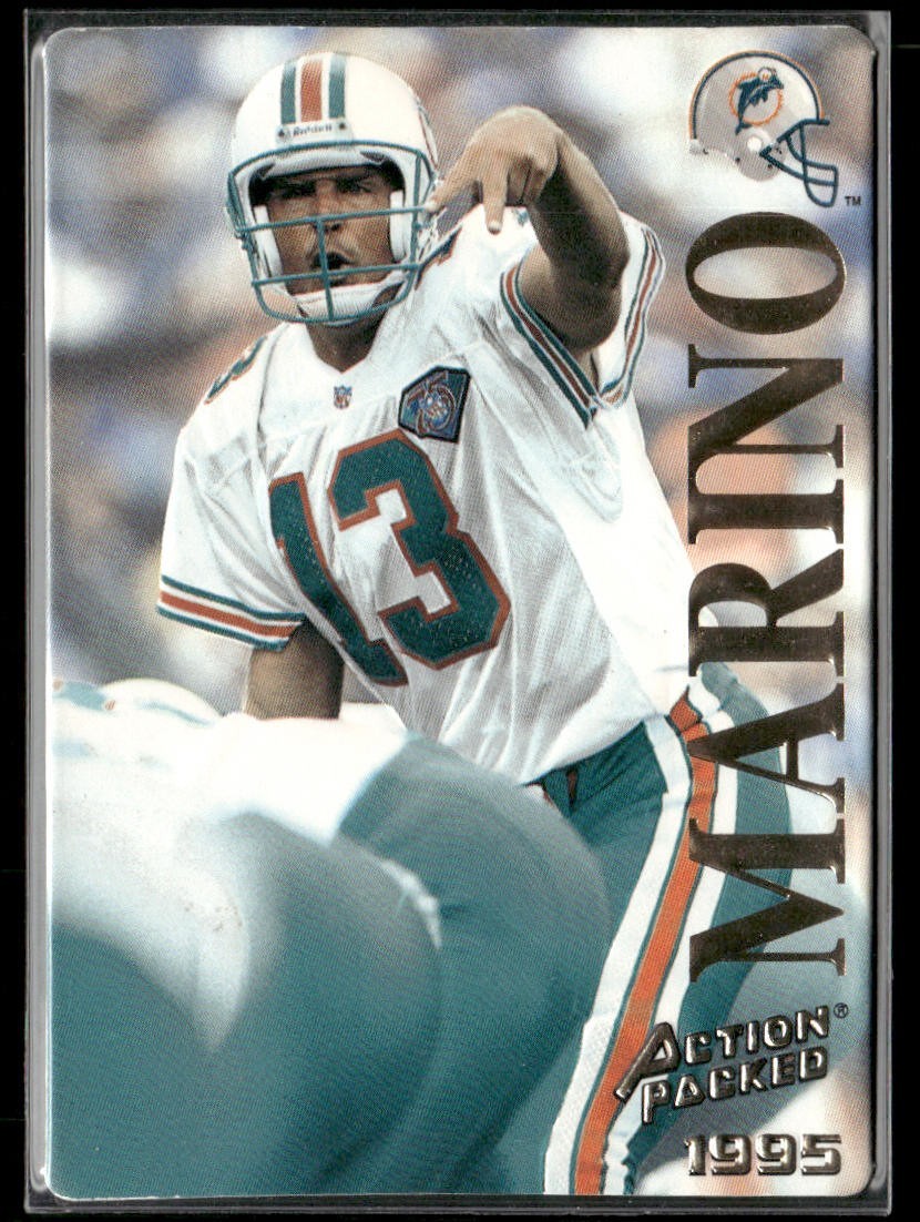 Dan Marino Player Lot Bundle 10 Different Football Cards DM008 Dolphins back