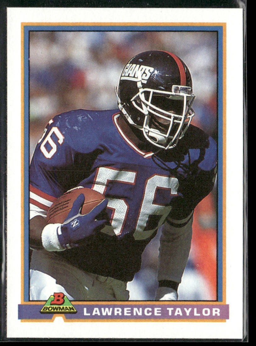 Lawrence Taylor Player Lot Bundle 10 Different Football Cards LT004 Giants back