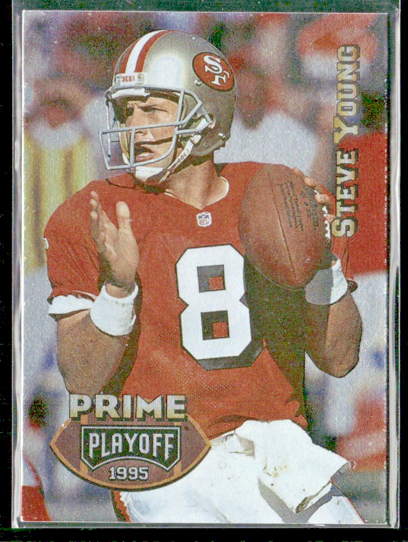 Steve Young Player Lot Bundle 10 Different Football Cards SY005 49ers front