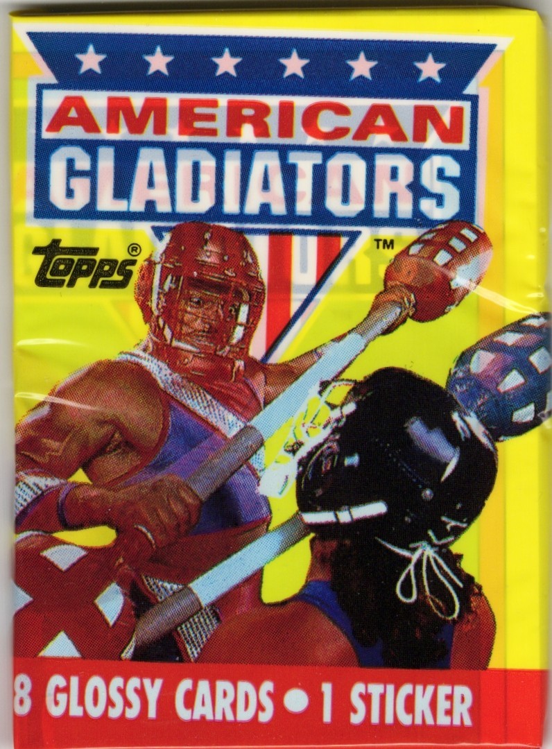 1991 Topps American Gladiators Sealed Wax Pack | Gemini, Blaze, Nitro, and More! front
