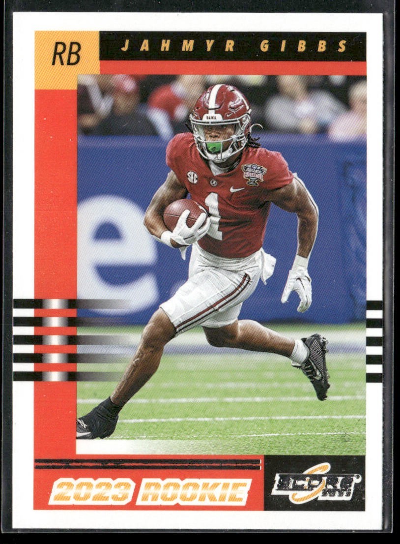 Jahmyr Gibbs Player Lot Bundle 10 Different Football Cards JG001 Lions 6 RC back