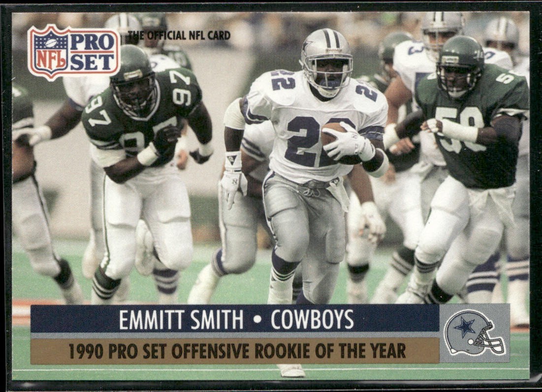 Emmitt Smith Player Lot Bundle 10 Different Football Cards ES004 Cowboys back