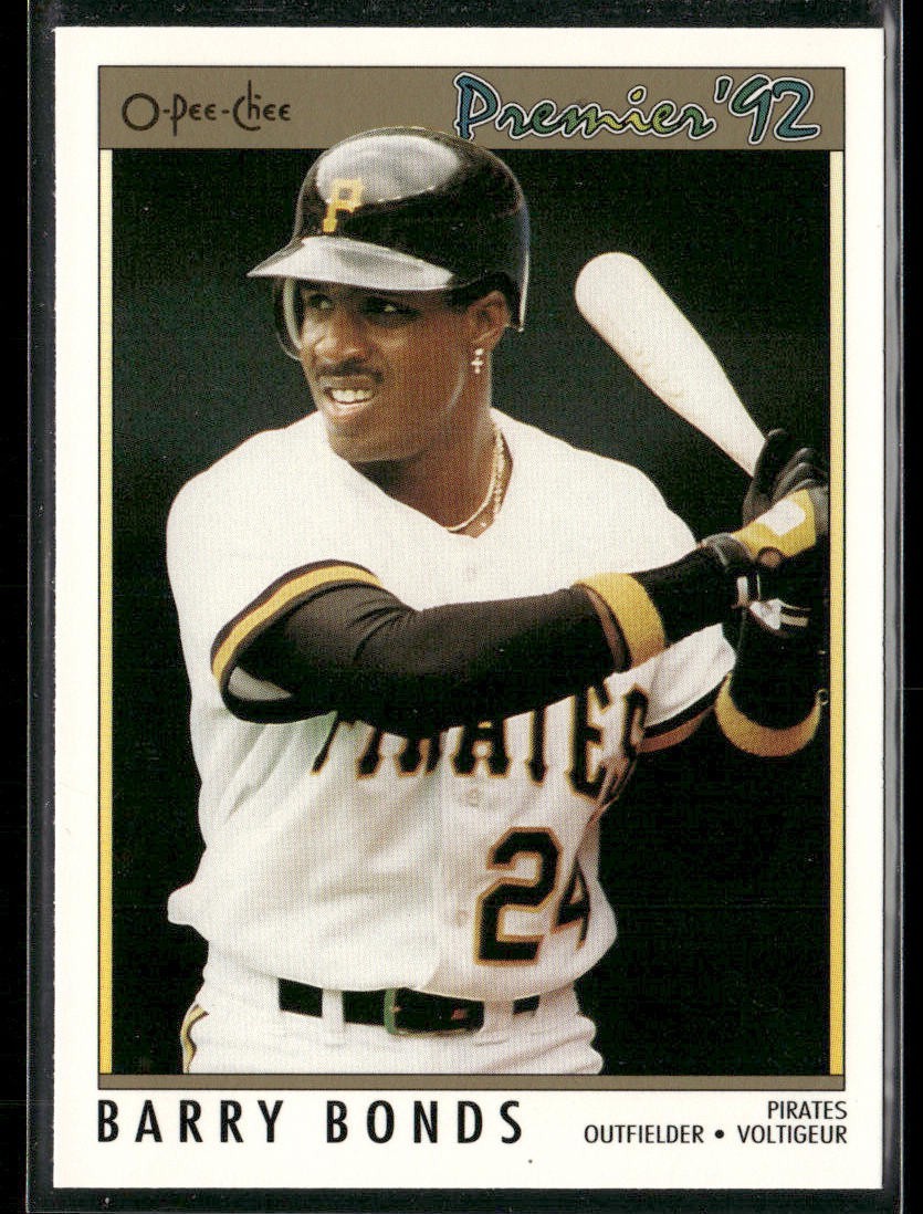Barry Bonds Player Lot Bundle 10 Different Baseball Cards BB002 Giants Pirates back