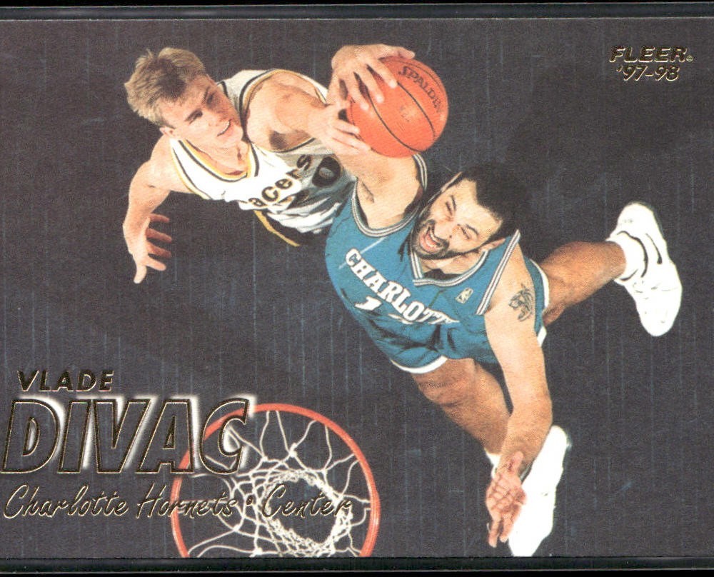 Vlade Divac Player Lot Bundle 10 Basketball Cards VD003 Lakers Hornets back
