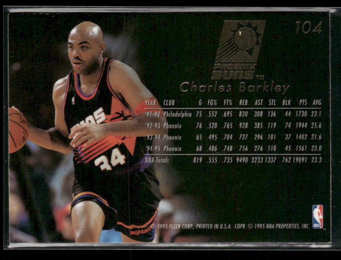 "Sir" Charles Barkley Player Lot Bundle 10 Basketball Cards CB005 Suns Sixers back