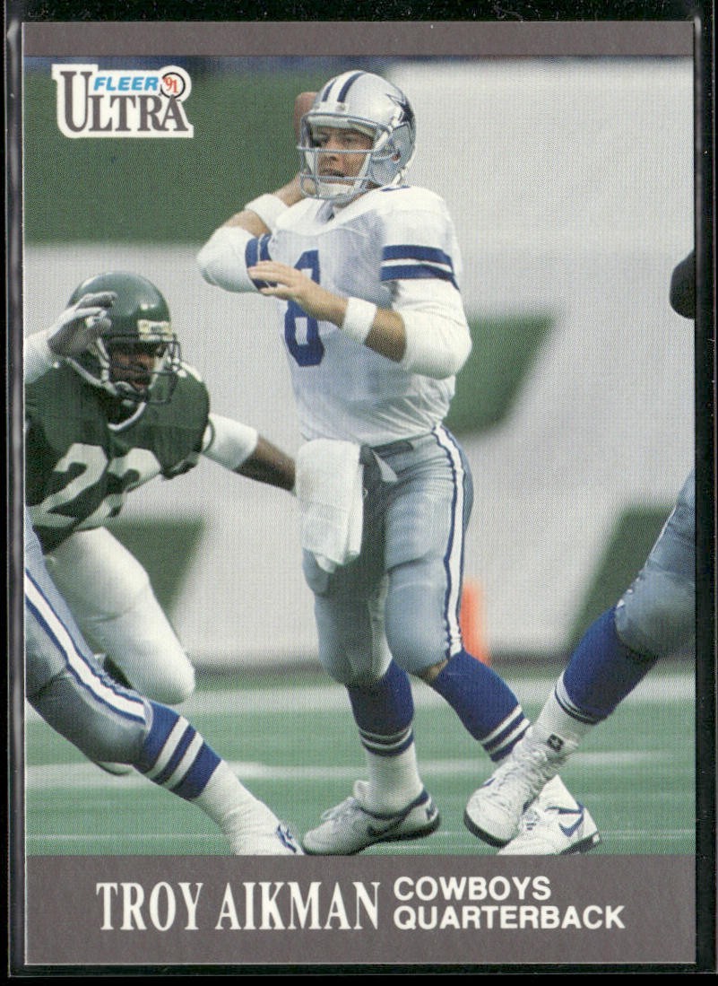 Troy Aikman Player Lot Bundle 10 Different Football Cards TA003 Cowboys back