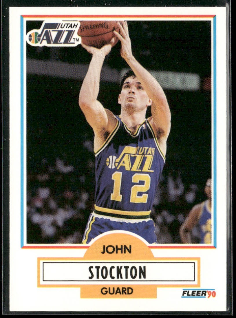 John Stockton Player Lot Bundle 10 Basketball Cards JS004 Utah Jazz back