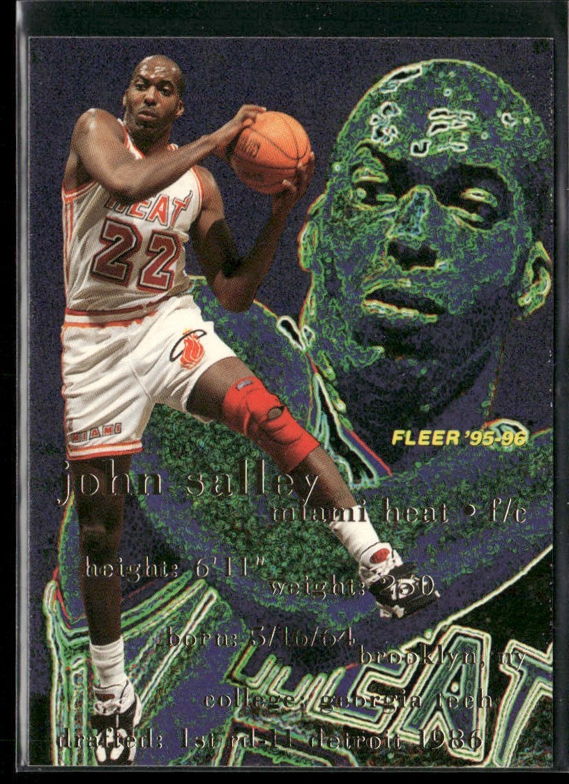 John Salley Player Lot Bundle 10 Basketball Cards JS001 Heat Pistons back