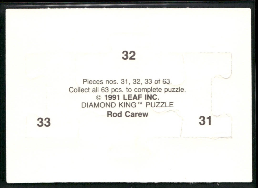 Puzzle Piece Lot Bundle 10 Different Baseball Cards P010 back