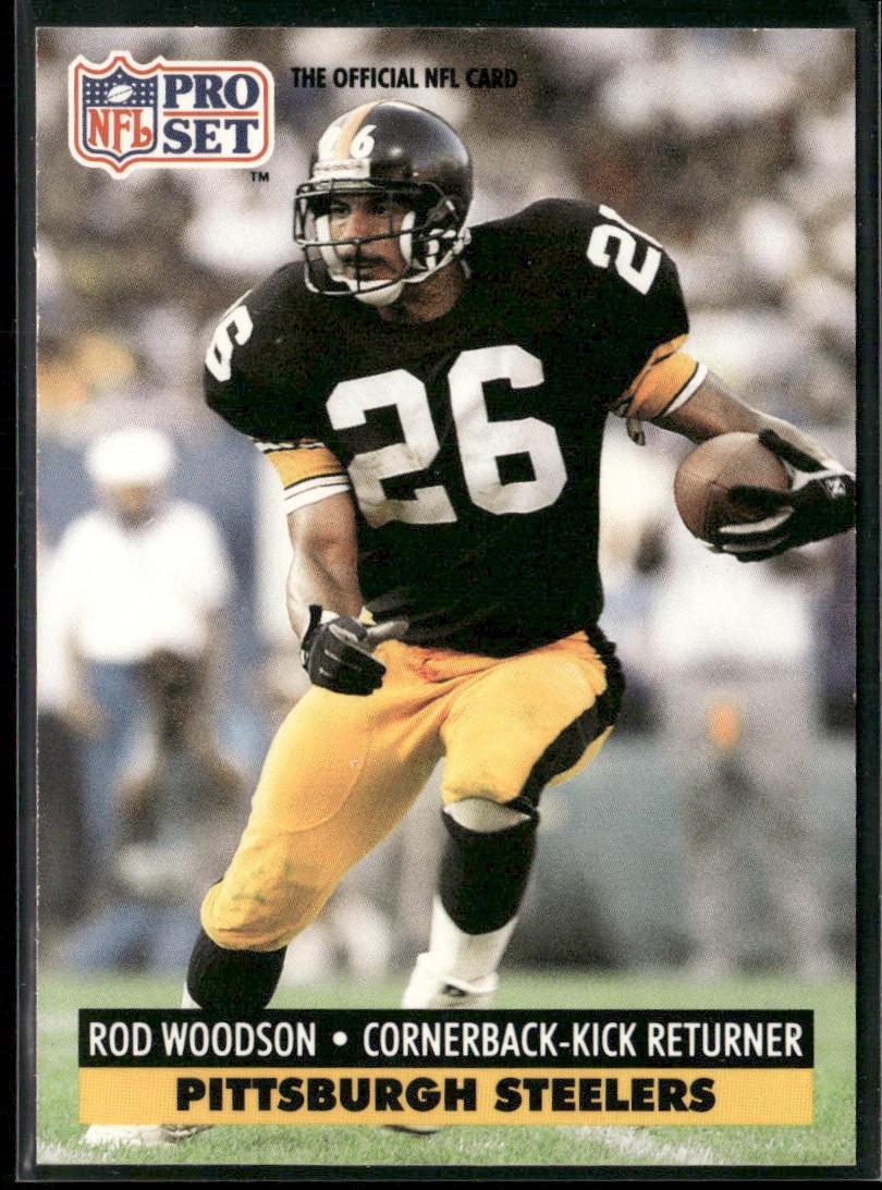 Rod Woodson Player Lot Bundle 10 Different Football Cards RW007 Steelers back