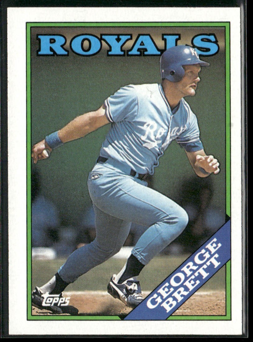 George Brett Player Lot Bundle 10 Different Baseball Cards GB001 Royals back