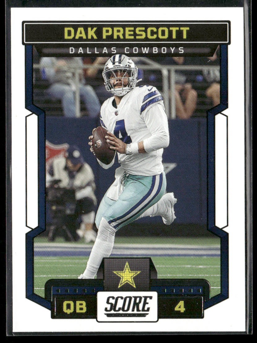 Dak Prescott Player Lot Bundle 10 Different Football Cards DP001 Cowboys back