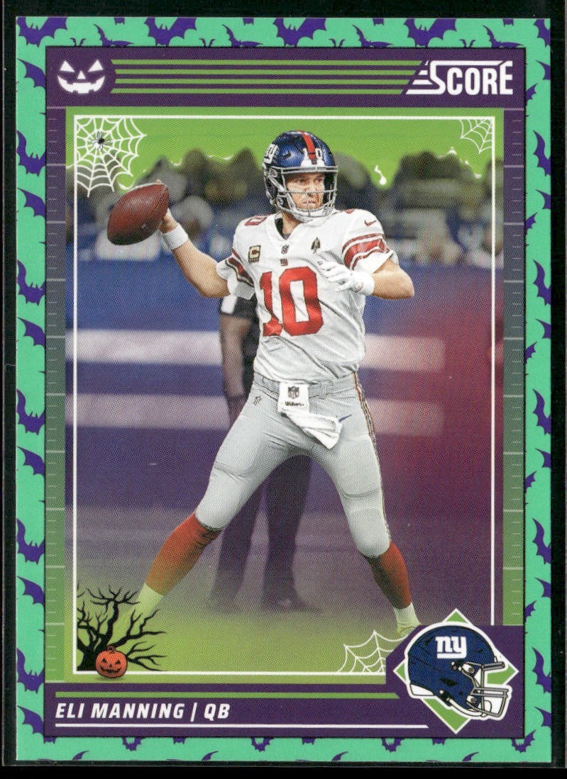 Eli Manning Player Lot Bundle 10 Football Cards EM002 Giants back