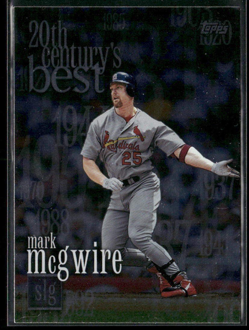 Mark McGwire Player Lot Bundle 10 Different Baseball Cards MM003 Athletics back