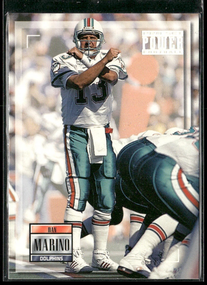 Dan Marino Player Lot Bundle 10 Different Football Cards DM007 Dolphins back