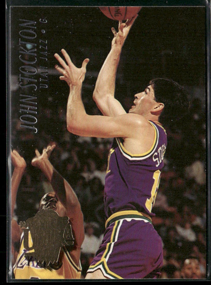 John Stockton Player Lot Bundle 10 Basketball Cards JS002 Utah Jazz back