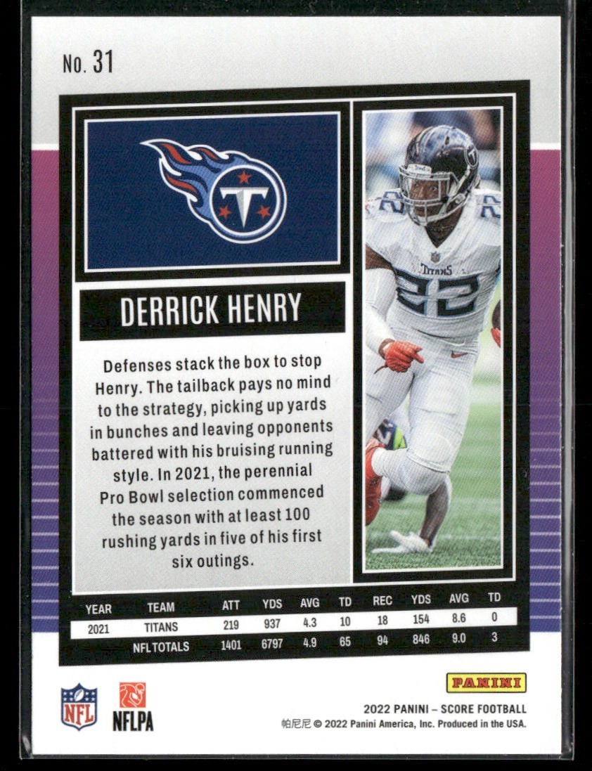 Derrick Henry Player Lot Bundle 10 Different Football Cards DH002 Titans Ravens back