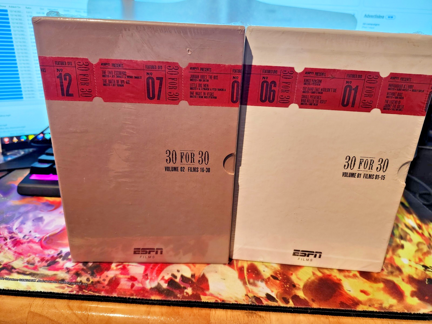 ESPN 30 for 30 Gift Set Collection | Volumes 1 & 2 DVD | Factory Sealed front