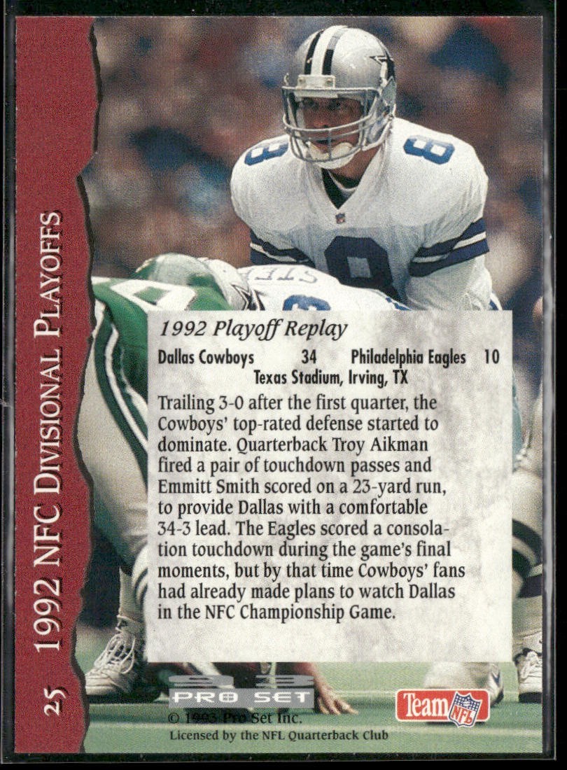 Troy Aikman Player Lot Bundle 10 Different Football Cards TA001 Cowboys back