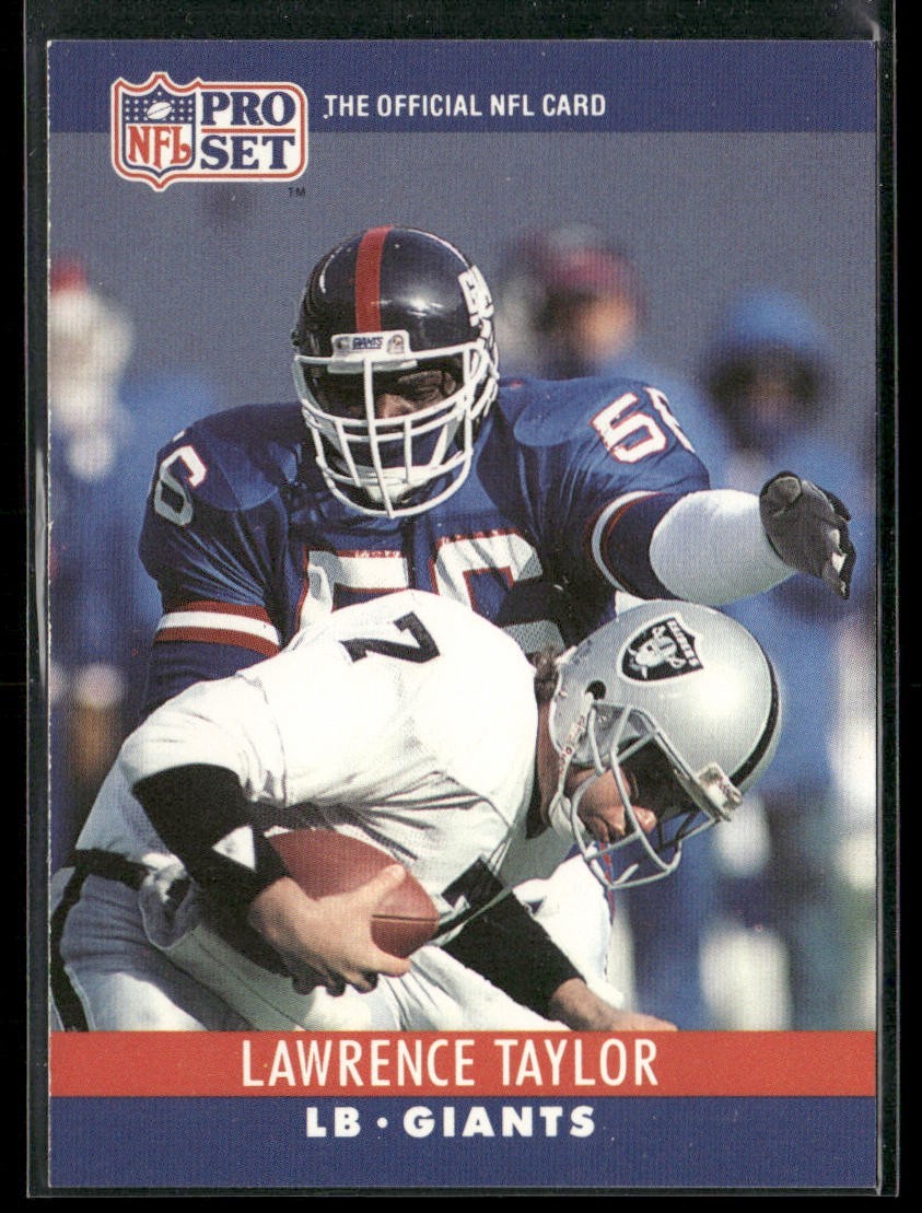 Lawrence Taylor Player Lot Bundle 10 Different Football Cards LT002 Giants back