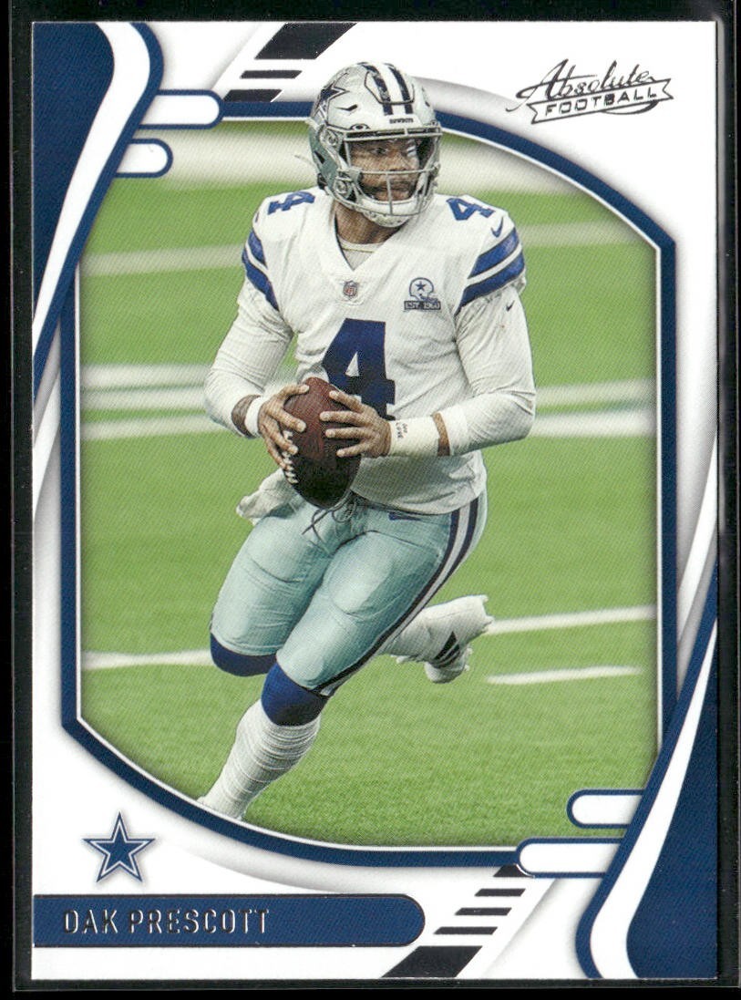 Dak Prescott Player Lot Bundle 10 Different Football Cards DP001 Cowboys back