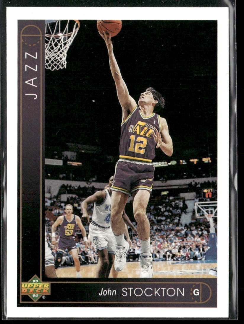 John Stockton Player Lot Bundle 10 Basketball Cards JS004 Utah Jazz back