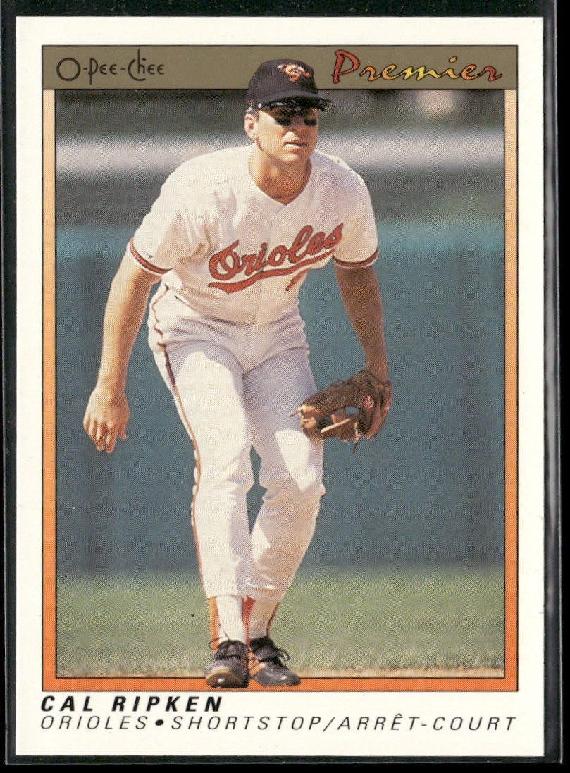Cal Ripken Jr. Player Lot Bundle 10 Different Baseball Cards CRJ002 Orioles back