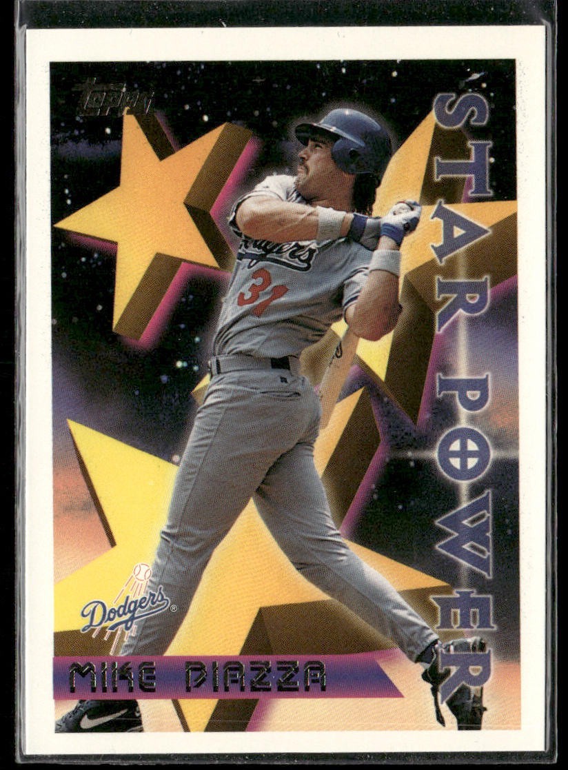 Mike Piazza Player Lot Bundle 10 Different Baseball Cards MP001 Dodgers Mets back