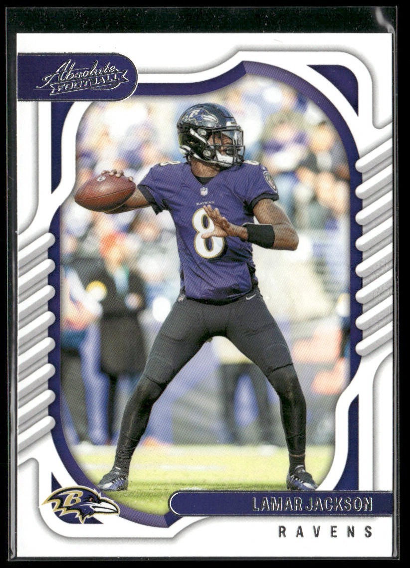 Lamar Jackson Player Lot Bundle 10 Different Football Cards LJ003 Ravens 1 RC back