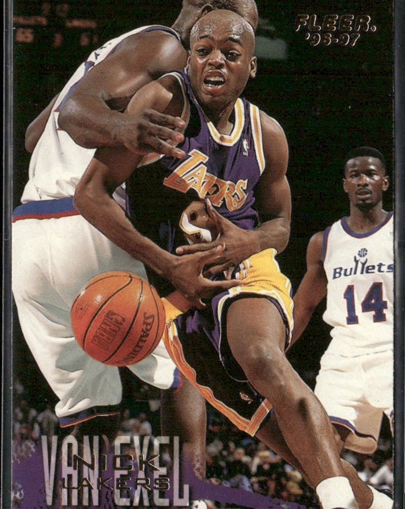 Nick Van Exel Player Lot Bundle 10 Basketball Cards NVE001 Lakers 3 RC's back