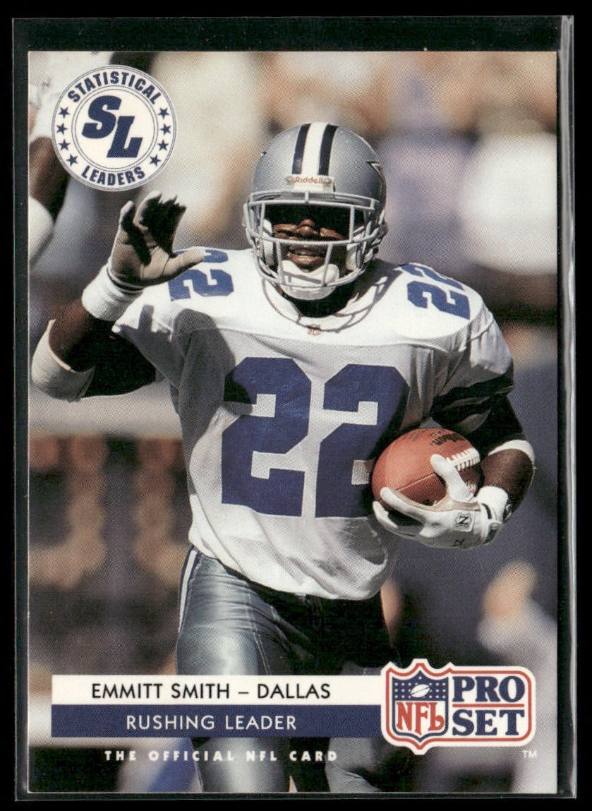 Emmitt Smith Player Lot Bundle 10 Different Football Cards ES006 Cowboys back