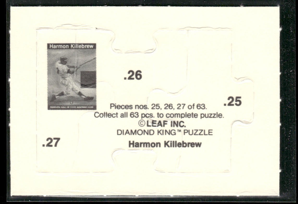Puzzle Piece Lot Bundle 10 Different Baseball Cards P008 back