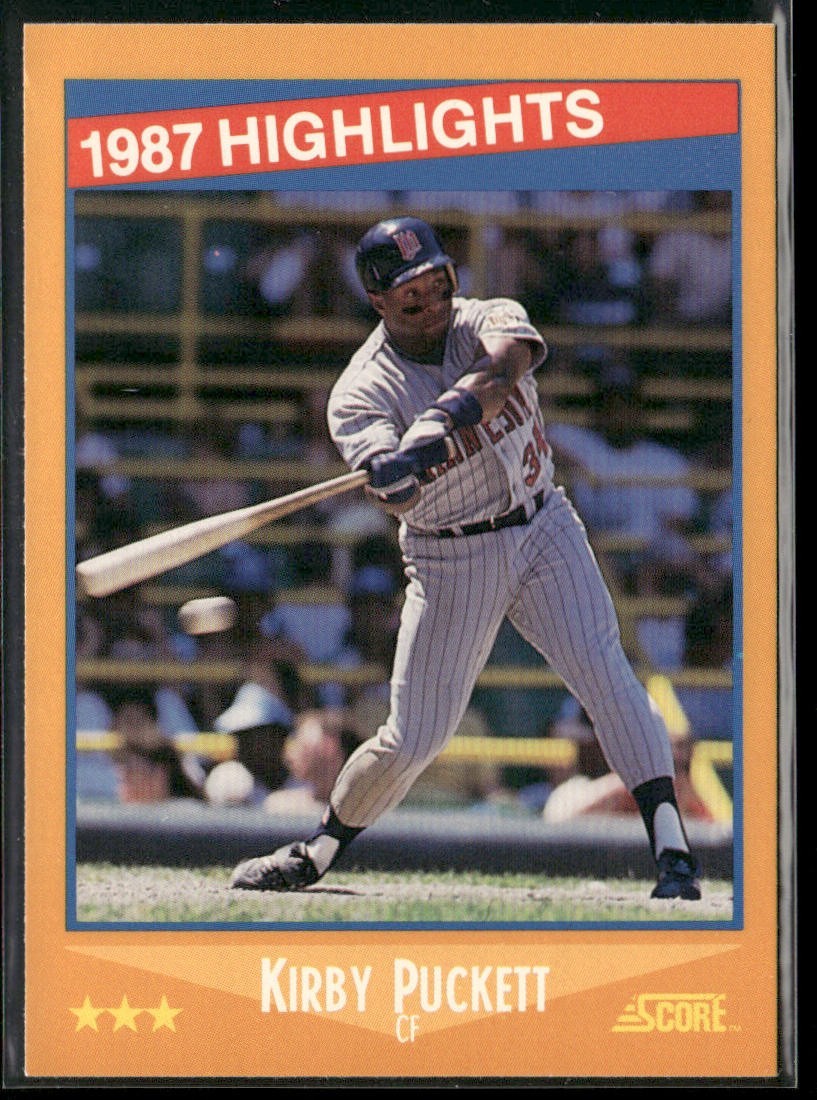 Kirby Puckett Player Lot Bundle 10 Different Baseball Cards KP002 Twins back