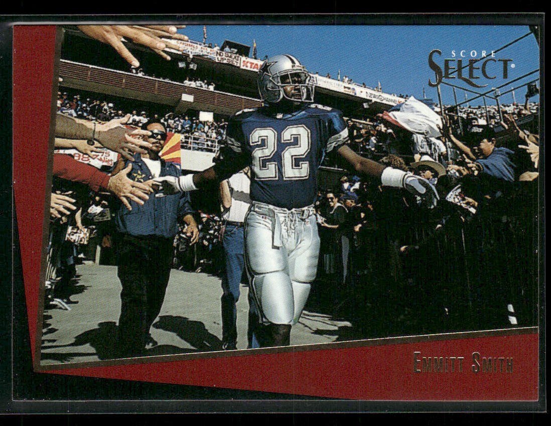 Emmitt Smith Player Lot Bundle 10 Different Football Cards ES005 Cowboys back