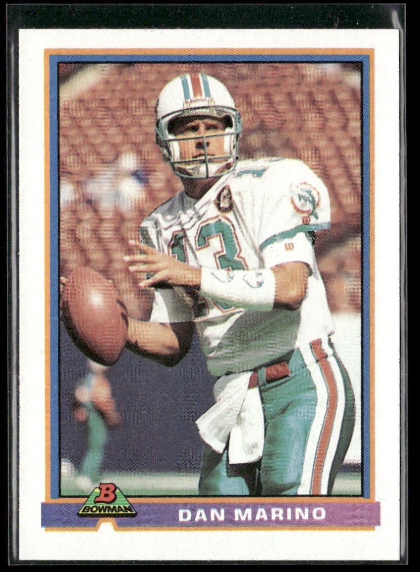 Dan Marino Player Lot Bundle 10 Different Football Cards DM001 Dolphins back