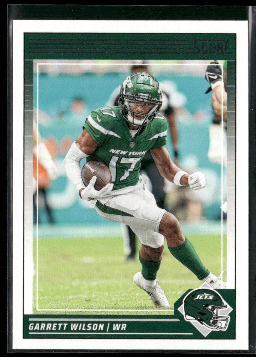 Garrett Wilson Player Lot Bundle 10 Different Football Cards GW001 Jets 1 RC back