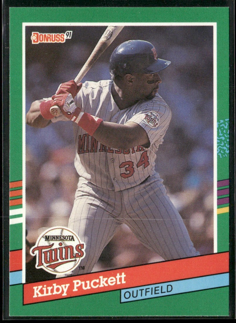 Kirby Puckett Player Lot Bundle 10 Different Baseball Cards KP001 Twins back