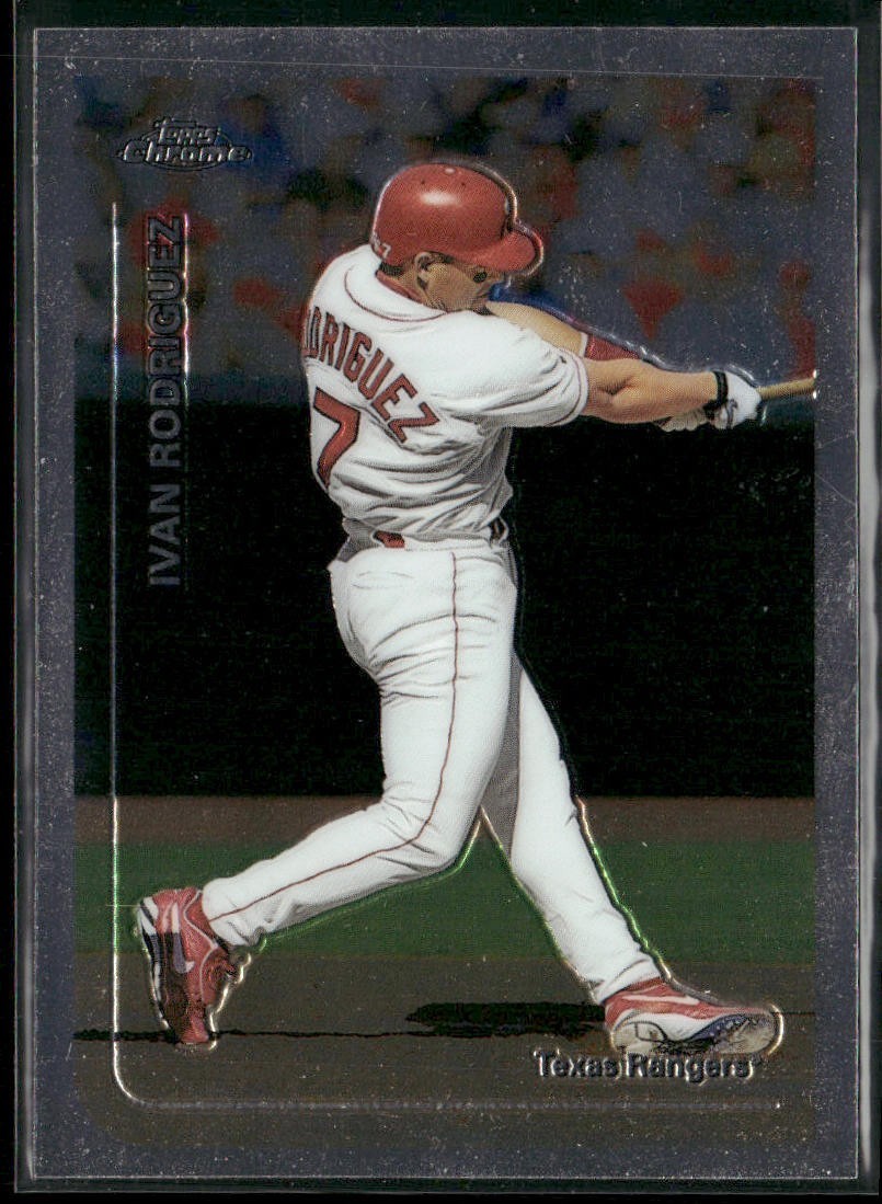 Ivan Rodriguez Player Lot Bundle 10 Different Baseball Cards IR001 Rangers back