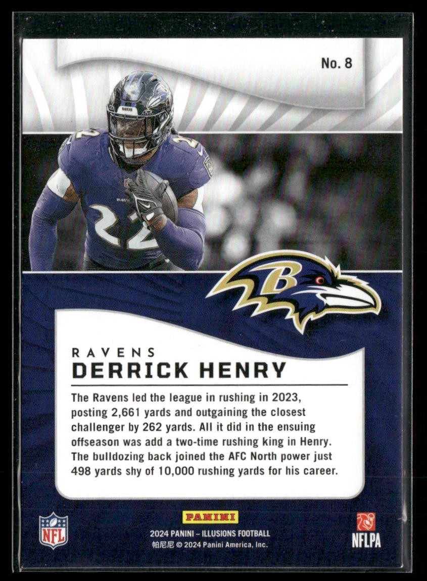 Derrick Henry Player Lot Bundle 10 Different Football Cards DH001 Titans Ravens back