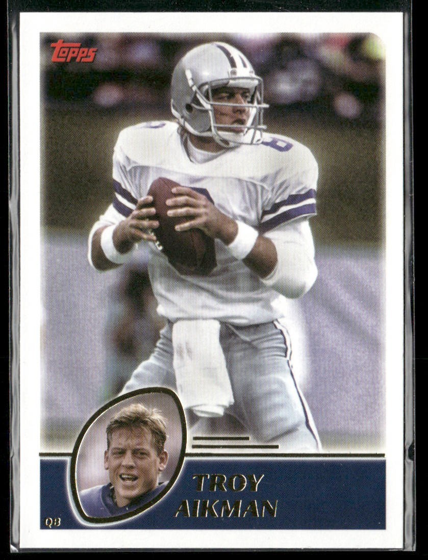Troy Aikman Player Lot Bundle 10 Different Football Cards TA002 Cowboys back